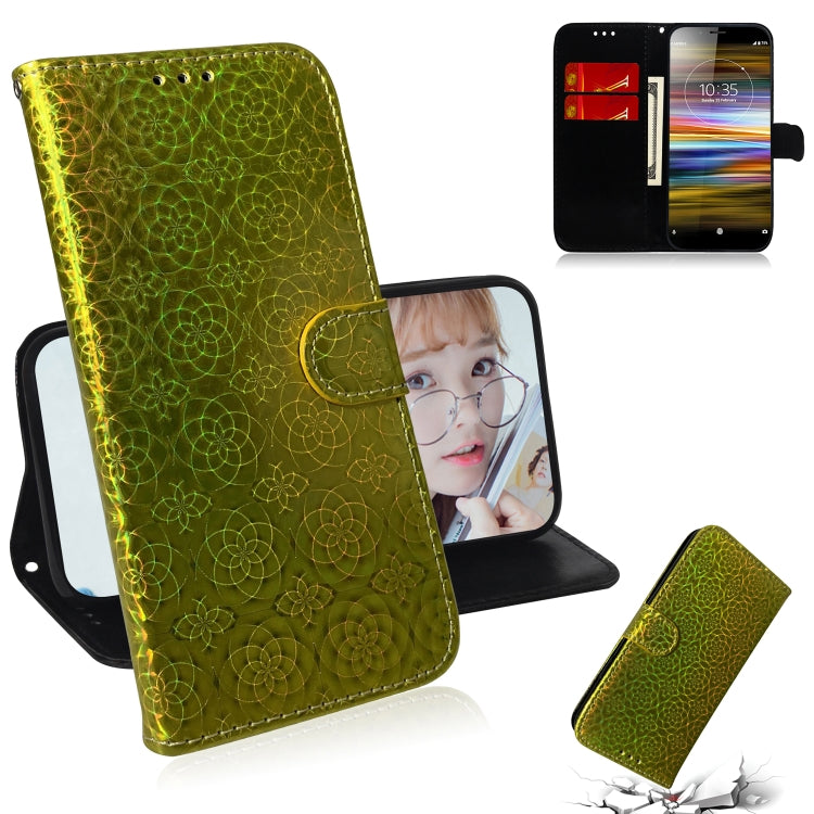 For Sony Xperia L3 Solid Color Colorful Magnetic Buckle Horizontal Flip PU Leather Case with Holder & Card Slots & Wallet & Lanyard