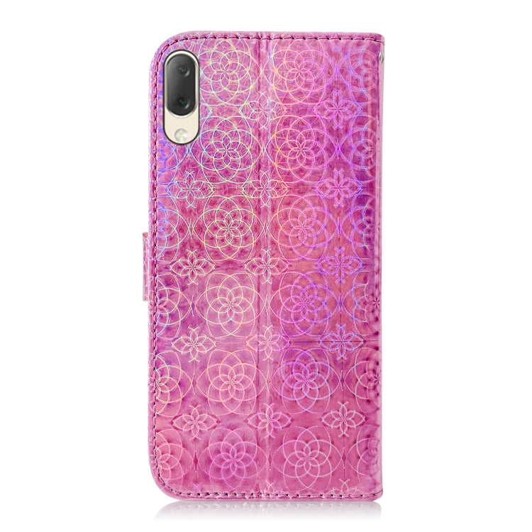 For Sony Xperia L3 Solid Color Colorful Magnetic Buckle Horizontal Flip PU Leather Case with Holder & Card Slots & Wallet & Lanyard