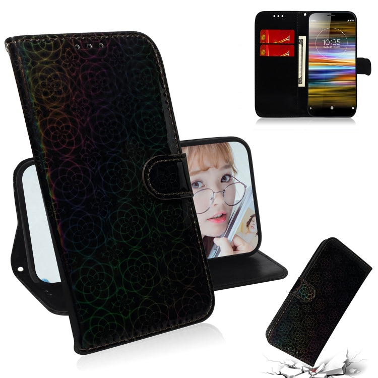 For Sony Xperia L3 Solid Color Colorful Magnetic Buckle Horizontal Flip PU Leather Case with Holder & Card Slots & Wallet & Lanyard