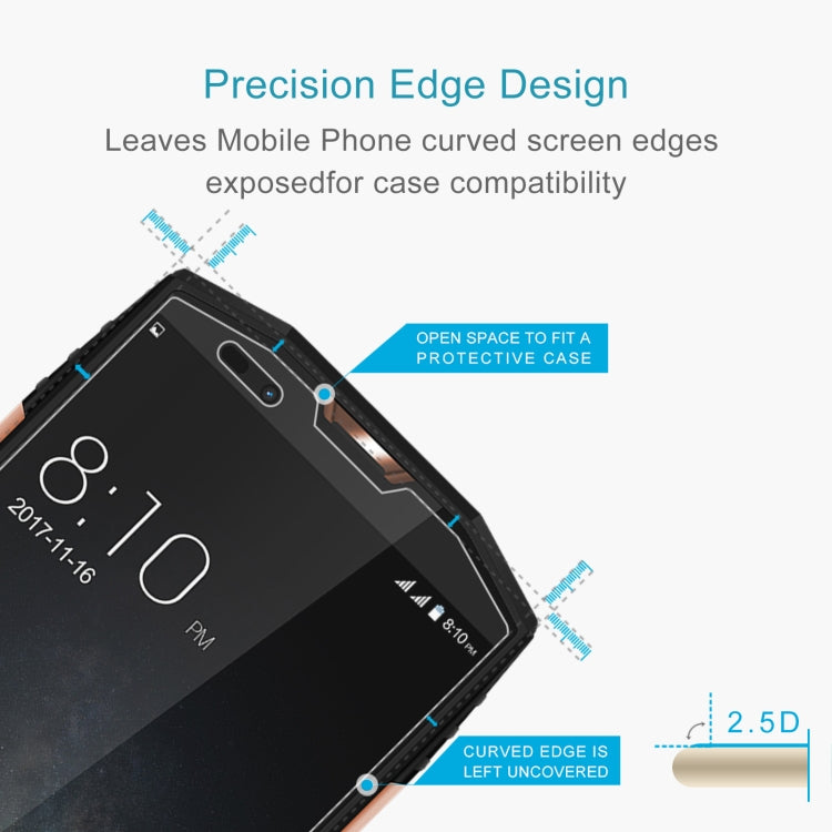 For Blackview BV9000 Pro 10 PCS 0.26mm 9H 2.5D Tempered Glass Film