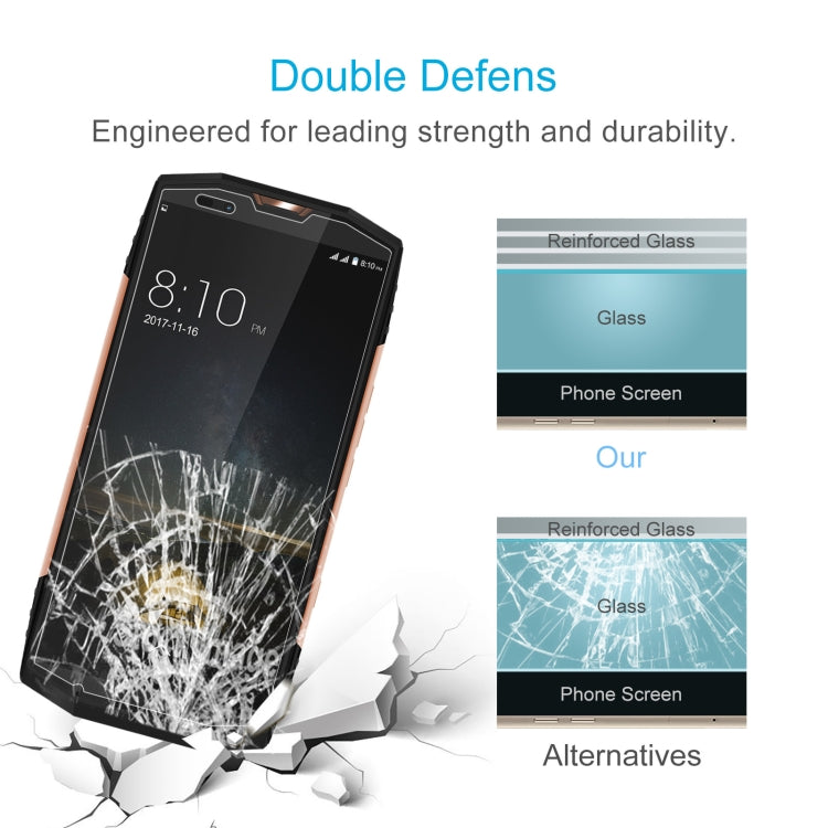 For Blackview BV9000 Pro 10 PCS 0.26mm 9H 2.5D Tempered Glass Film