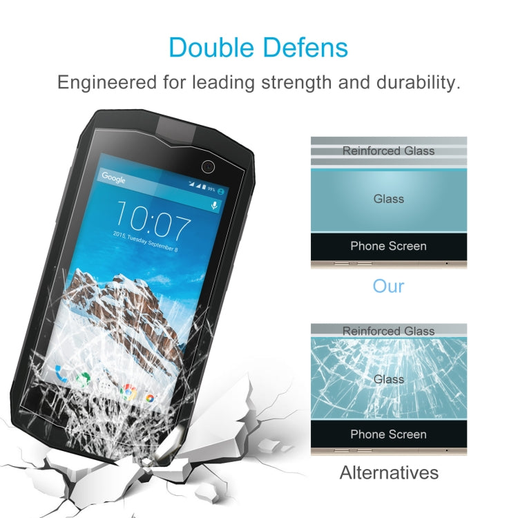 For Crosscall Trekker M1 20 PCS 0.26mm 9H 2.5D Tempered Glass Film