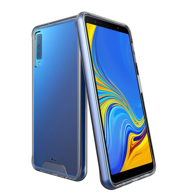For Samsung Galaxy A7 (2018) Scratchproof TPU + Acrylic Space Protective Case(Transparent)