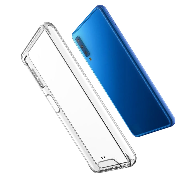 For Samsung Galaxy A7 (2018) Scratchproof TPU + Acrylic Space Protective Case(Transparent)