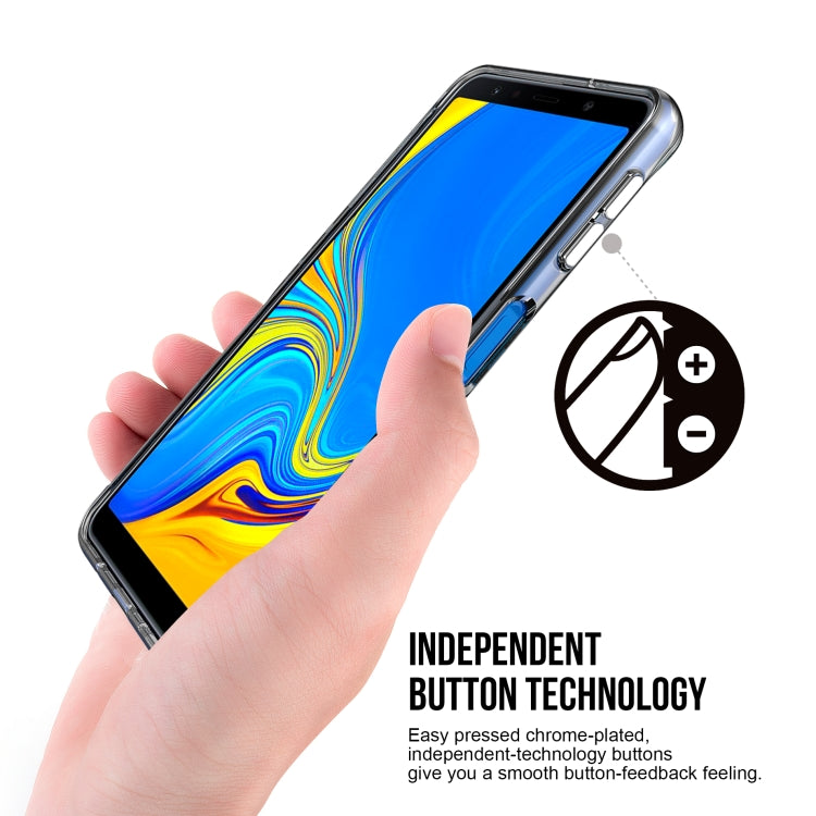 For Samsung Galaxy A7 (2018) Scratchproof TPU + Acrylic Space Protective Case(Transparent)
