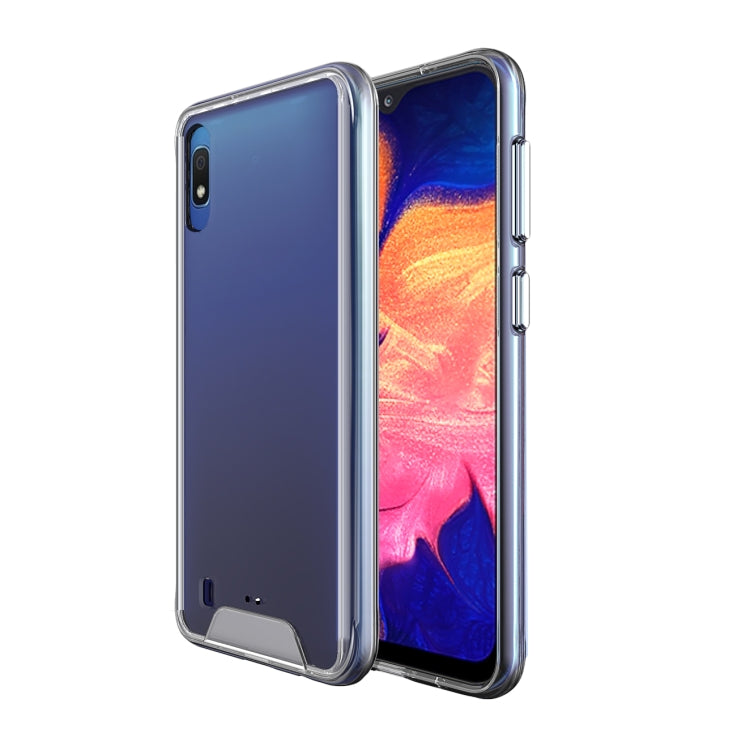 For Samsung Galaxy A10 Scratchproof TPU + Acrylic Space Protective Case(Transparent)