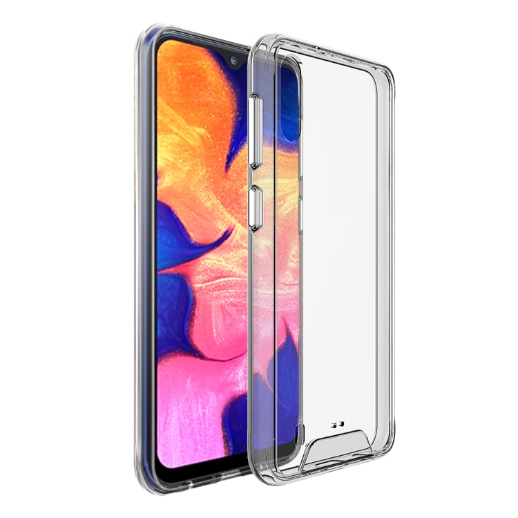 For Samsung Galaxy A10 Scratchproof TPU + Acrylic Space Protective Case(Transparent)