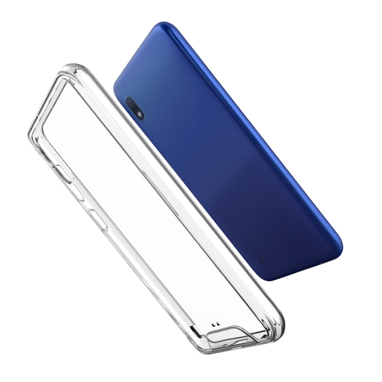 For Samsung Galaxy A10 Scratchproof TPU + Acrylic Space Protective Case(Transparent)