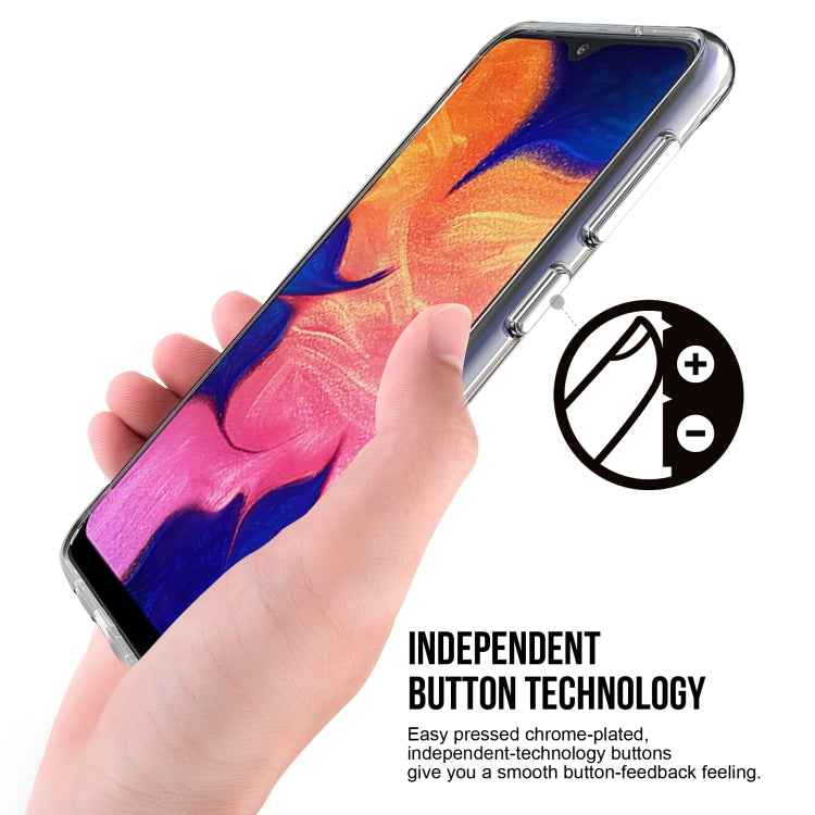 For Samsung Galaxy A10 Scratchproof TPU + Acrylic Space Protective Case(Transparent)