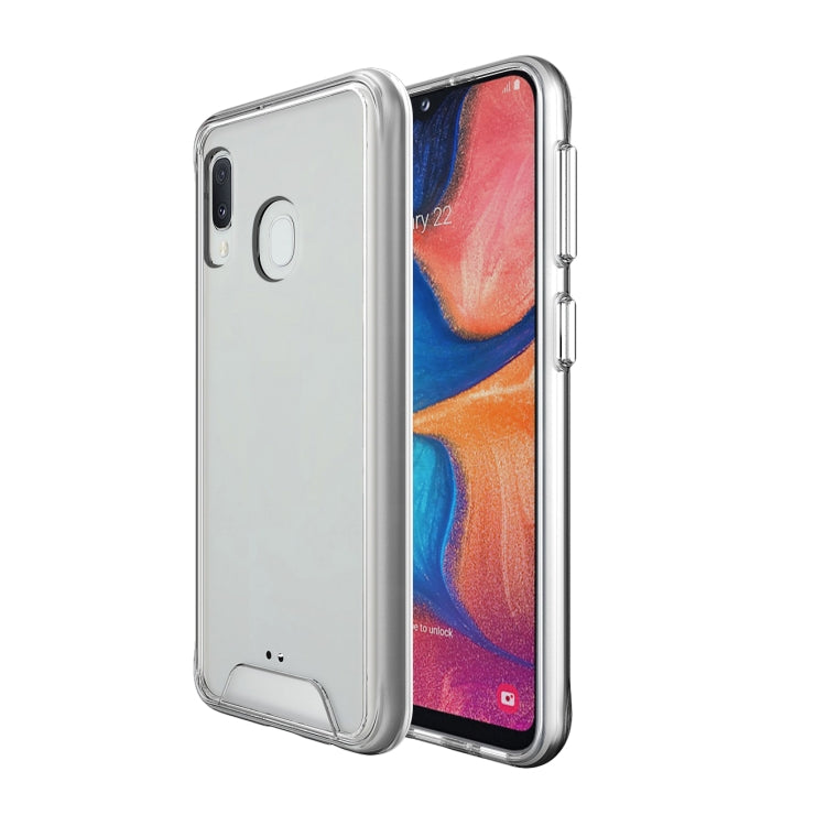 For Samsung Galaxy A20e Scratchproof TPU + Acrylic Space Protective Case(Transparent)