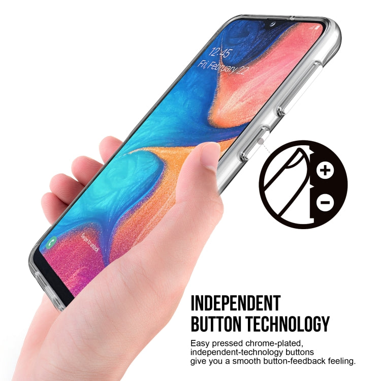 For Samsung Galaxy A20e Scratchproof TPU + Acrylic Space Protective Case(Transparent)