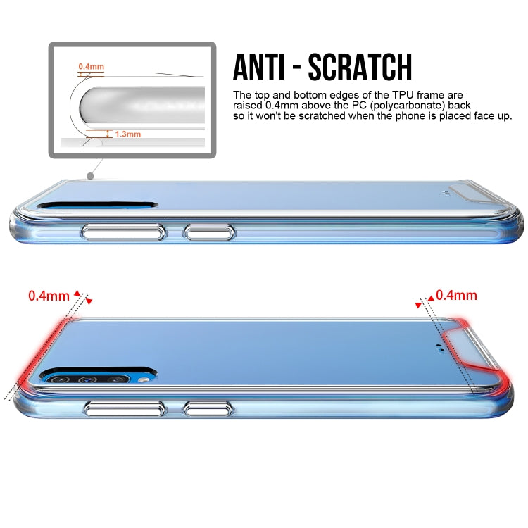 For Samsung Galaxy A30s / A50 / A50s Scratchproof TPU + Acrylic Space Protective Case(Transparent)