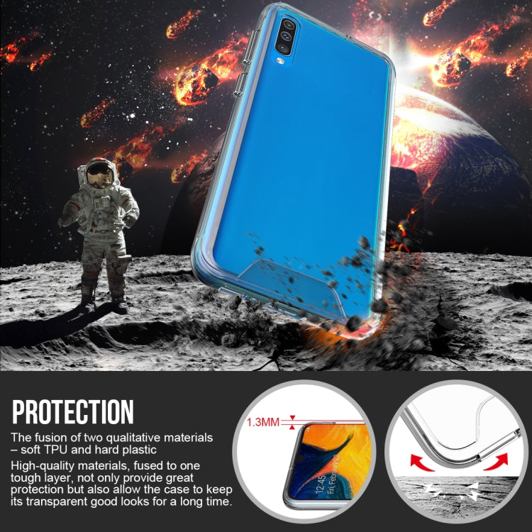 For Samsung Galaxy A30s / A50 / A50s Scratchproof TPU + Acrylic Space Protective Case(Transparent)