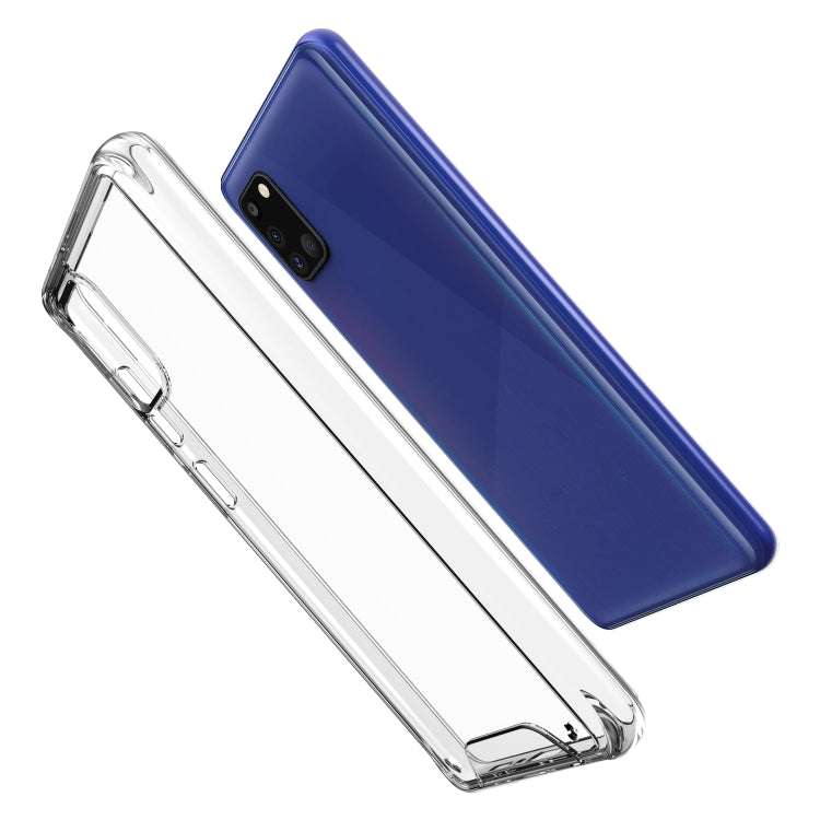 For Samsung Galaxy A31 Scratchproof TPU + Acrylic Space Protective Case(Transparent)