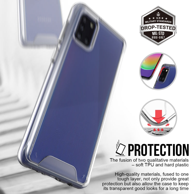 For Samsung Galaxy A31 Scratchproof TPU + Acrylic Space Protective Case(Transparent)