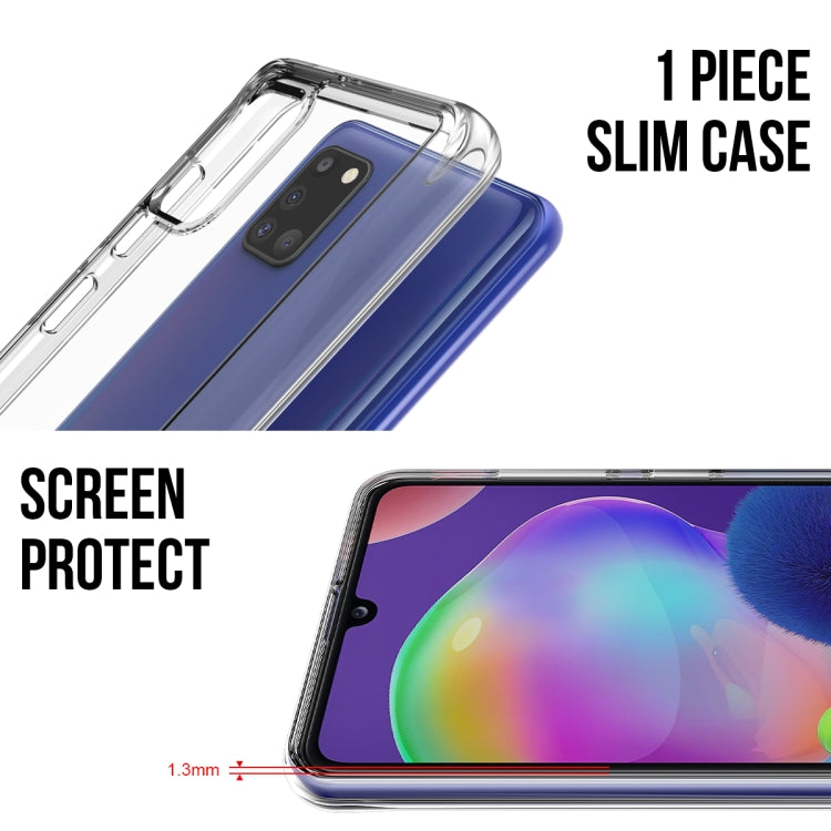 For Samsung Galaxy A31 Scratchproof TPU + Acrylic Space Protective Case(Transparent)