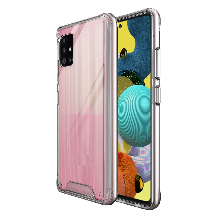 For Samsung Galaxy A51 5G Scratchproof TPU + Acrylic Space Protective Case(Transparent)