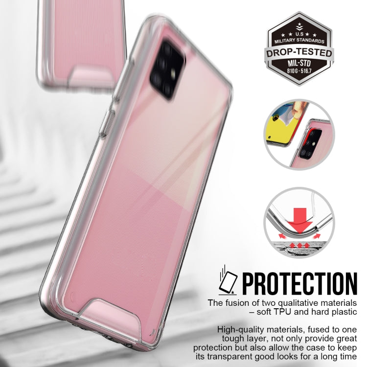 For Samsung Galaxy A51 5G Scratchproof TPU + Acrylic Space Protective Case(Transparent)