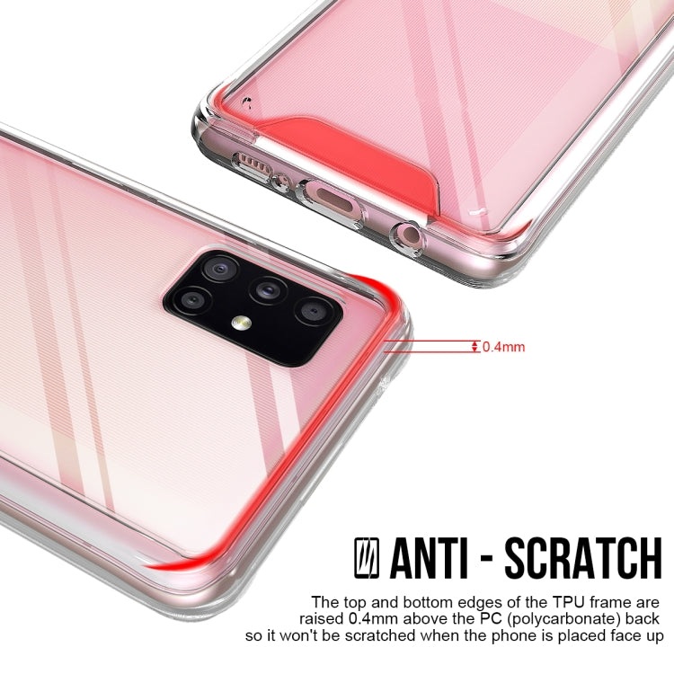 For Samsung Galaxy A51 5G Scratchproof TPU + Acrylic Space Protective Case(Transparent)