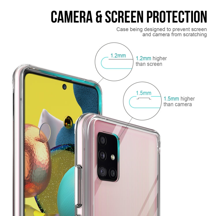 For Samsung Galaxy A51 5G Scratchproof TPU + Acrylic Space Protective Case(Transparent)