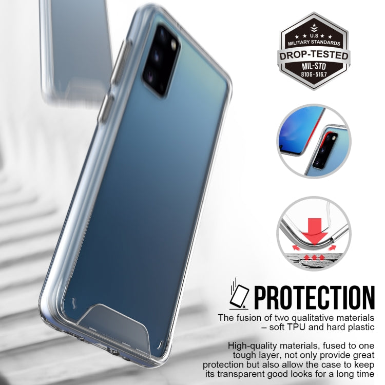 For Samsung Galaxy S20 Scratchproof TPU + Acrylic Space Protective Case(Transparent)
