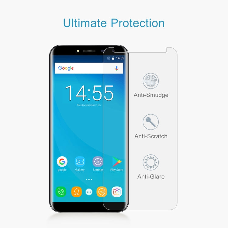 For Oukitel C8 10 PCS 0.26mm 9H 2.5D Tempered Glass Film