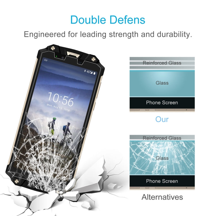 For Oukitel WP2 10 PCS 0.26mm 9H 2.5D Tempered Glass Film