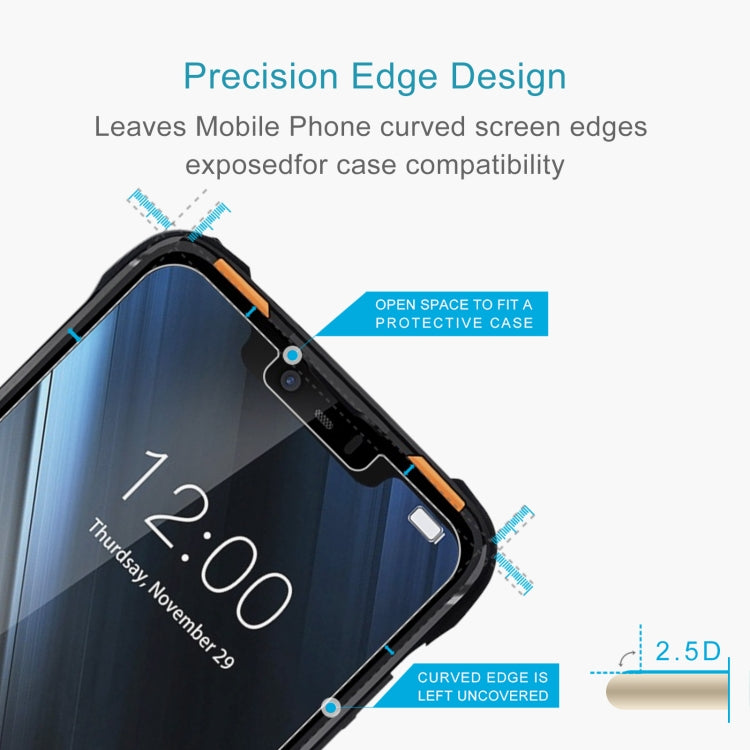 For Doogee S90 10 PCS 0.26mm 9H 2.5D Tempered Glass Film