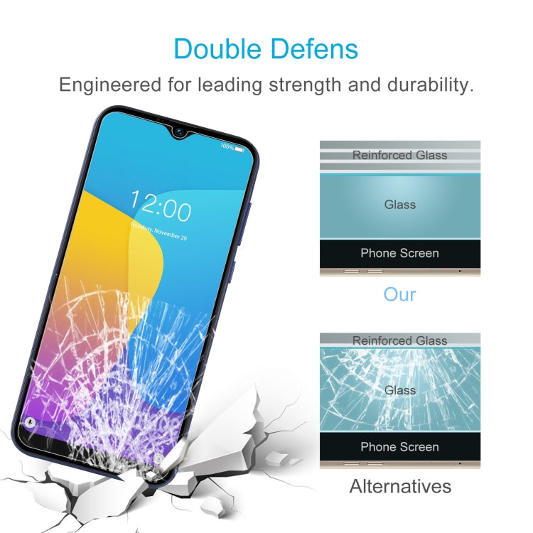 For Doogee X90 10 PCS 0.26mm 9H 2.5D Tempered Glass Film