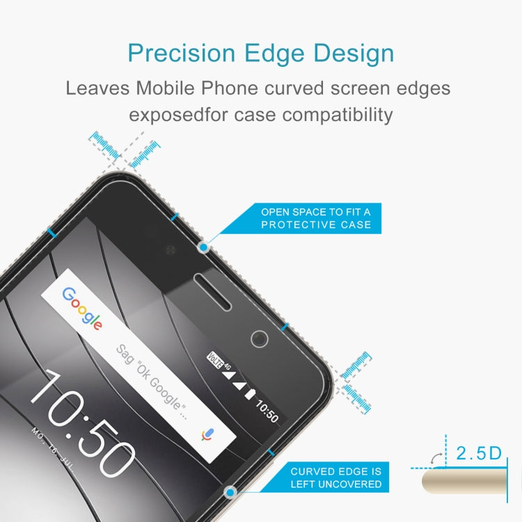 For Gigaset GS180 10 PCS 0.26mm 9H 2.5D Tempered Glass Film