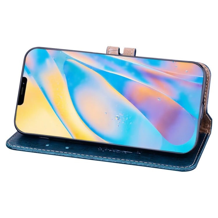 For iPhone 12 mini Business Style Oil Wax Texture Horizontal Flip Leather Case with Holder & Card Slots & Wallet