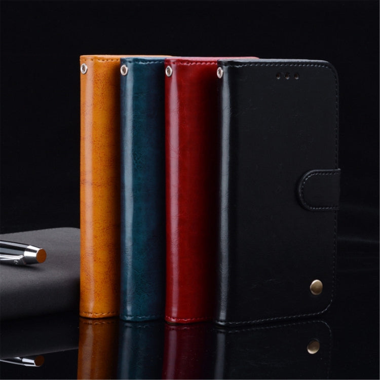 For iPhone 12 mini Business Style Oil Wax Texture Horizontal Flip Leather Case with Holder & Card Slots & Wallet