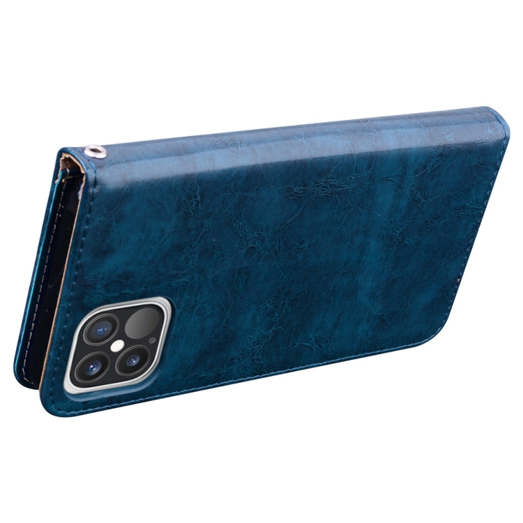 For iPhone 12 / 12 Pro Business Style Oil Wax Texture Horizontal Flip Leather Case with Holder & Card Slots & Wallet