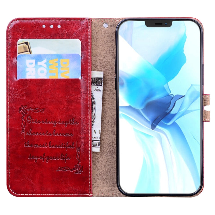 For iPhone 12 / 12 Pro Business Style Oil Wax Texture Horizontal Flip Leather Case with Holder & Card Slots & Wallet