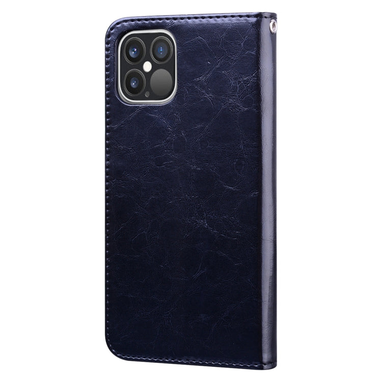 For iPhone 12 Pro Max Business Style Oil Wax Texture Horizontal Flip Leather Case with Holder & Card Slots & Wallet