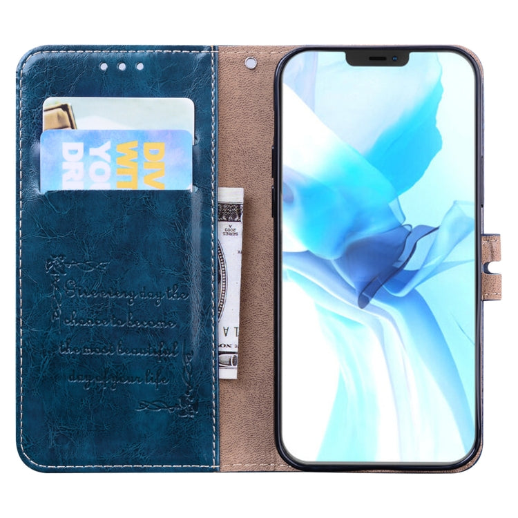 For iPhone 12 Pro Max Business Style Oil Wax Texture Horizontal Flip Leather Case with Holder & Card Slots & Wallet
