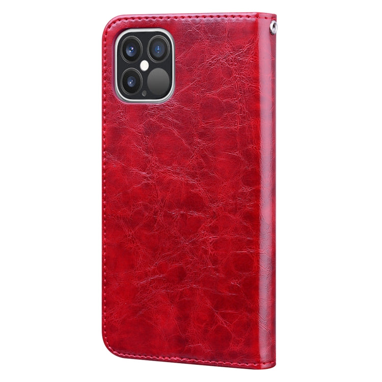 For iPhone 12 Pro Max Business Style Oil Wax Texture Horizontal Flip Leather Case with Holder & Card Slots & Wallet