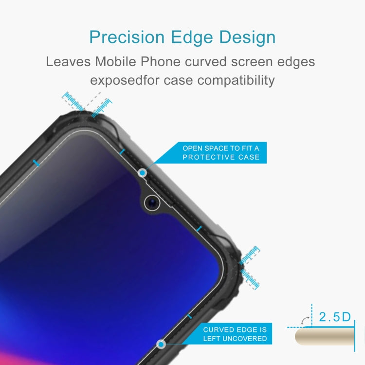 For Blackview BV5900 Pro 50 PCS 0.26mm 9H 2.5D Tempered Glass Film
