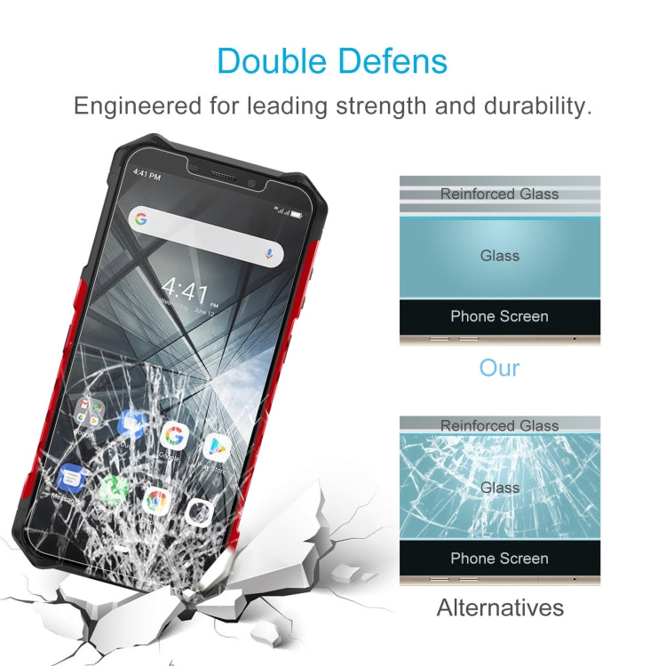 For Ulefone Armor X3 50 PCS 0.26mm 9H 2.5D Tempered Glass Film