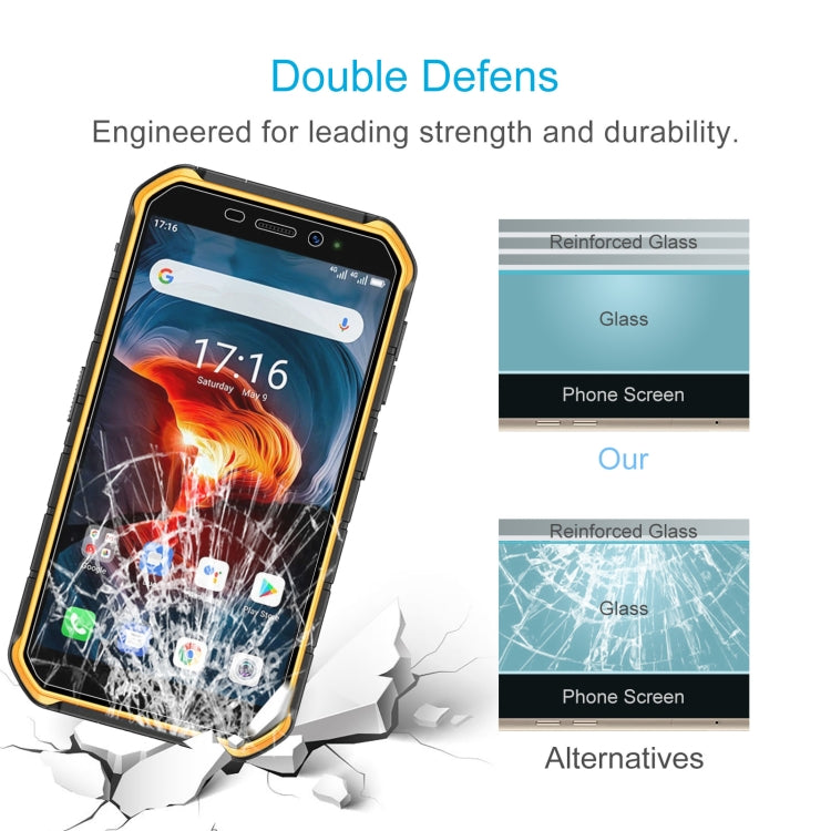For Ulefone Armor X7 Pro 50 PCS 0.26mm 9H 2.5D Tempered Glass Film
