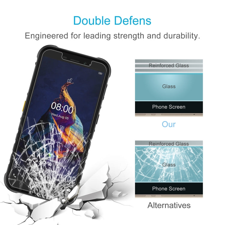 For Ulefone Armor X8 50 PCS 0.26mm 9H 2.5D Tempered Glass Film