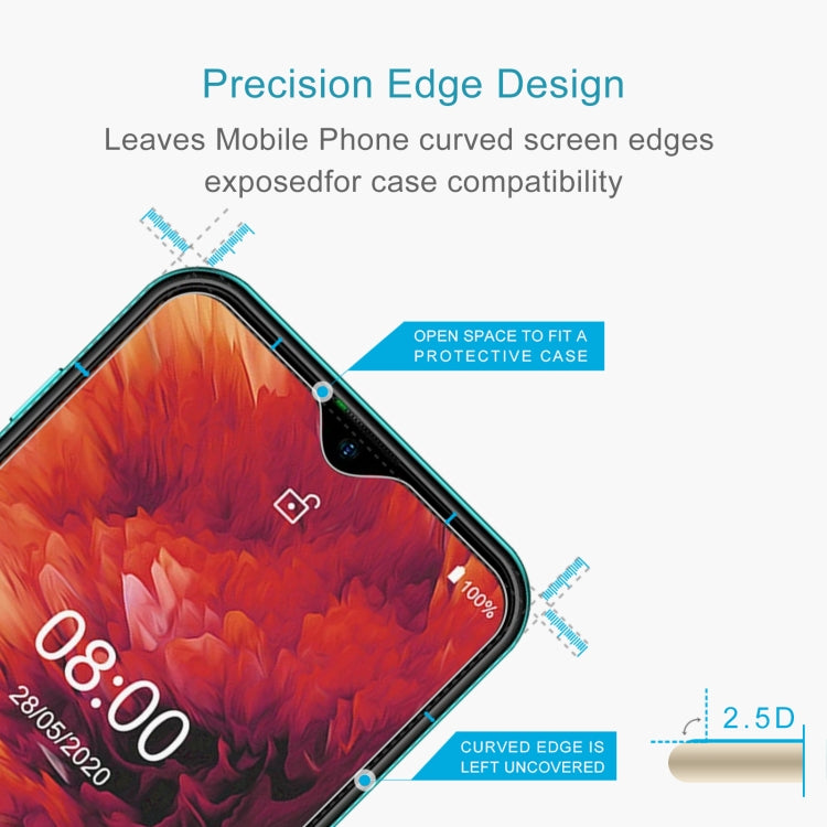 For Ulefone Note 8P / Note 8 50 PCS 0.26mm 9H 2.5D Tempered Glass Film
