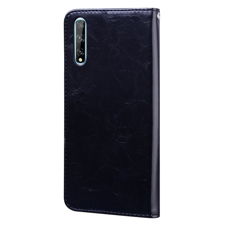 For Huawei Y8P / Enjoy 10S Business Style Oil Wax Texture Horizontal Flip Leather Case with Holder & Card Slots & Wallet