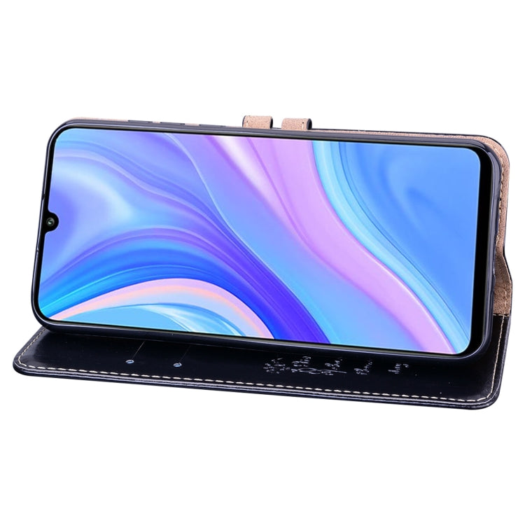 For Huawei Y8P / Enjoy 10S Business Style Oil Wax Texture Horizontal Flip Leather Case with Holder & Card Slots & Wallet