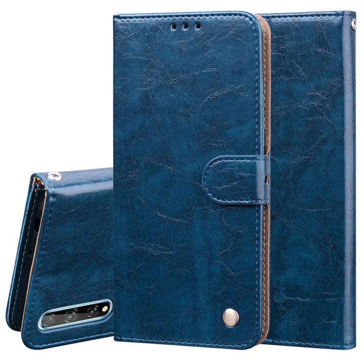 For Huawei Y8P / Enjoy 10S Business Style Oil Wax Texture Horizontal Flip Leather Case with Holder & Card Slots & Wallet