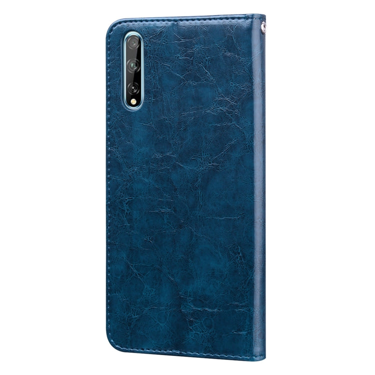 For Huawei Y8P / Enjoy 10S Business Style Oil Wax Texture Horizontal Flip Leather Case with Holder & Card Slots & Wallet