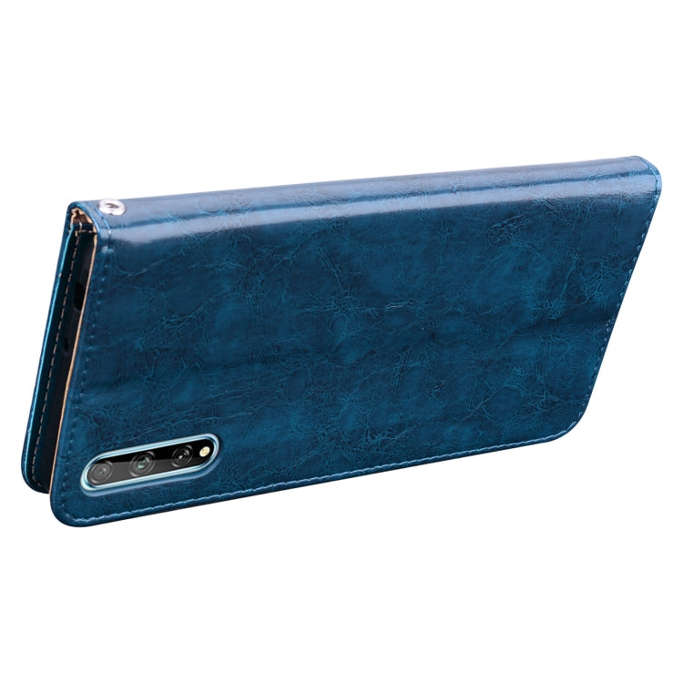 For Huawei Y8P / Enjoy 10S Business Style Oil Wax Texture Horizontal Flip Leather Case with Holder & Card Slots & Wallet