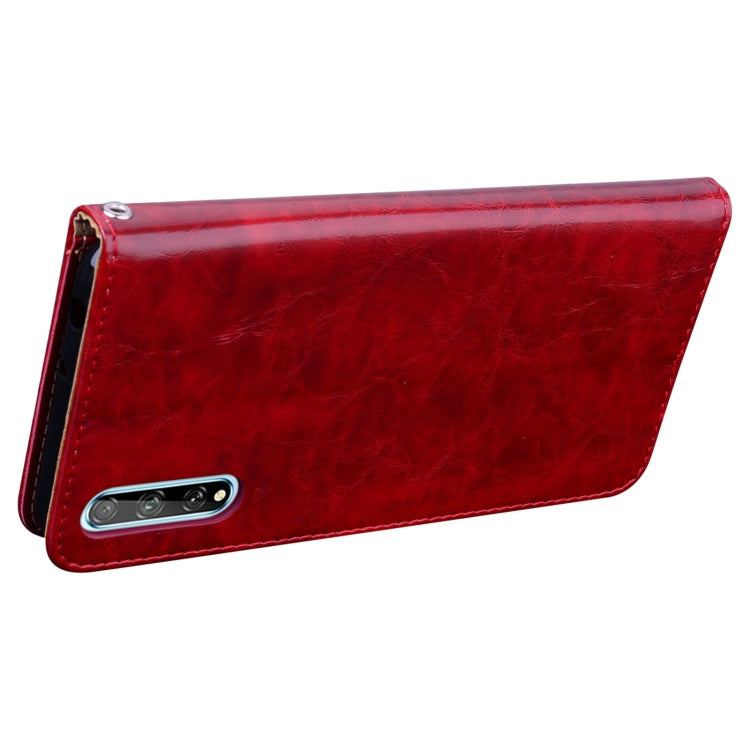 For Huawei Y8P / Enjoy 10S Business Style Oil Wax Texture Horizontal Flip Leather Case with Holder & Card Slots & Wallet