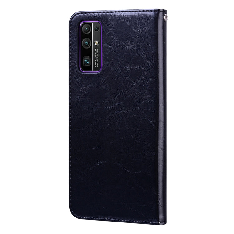 For Huawei Honor 30 Business Style Oil Wax Texture Horizontal Flip Leather Case with Holder & Card Slots & Wallet