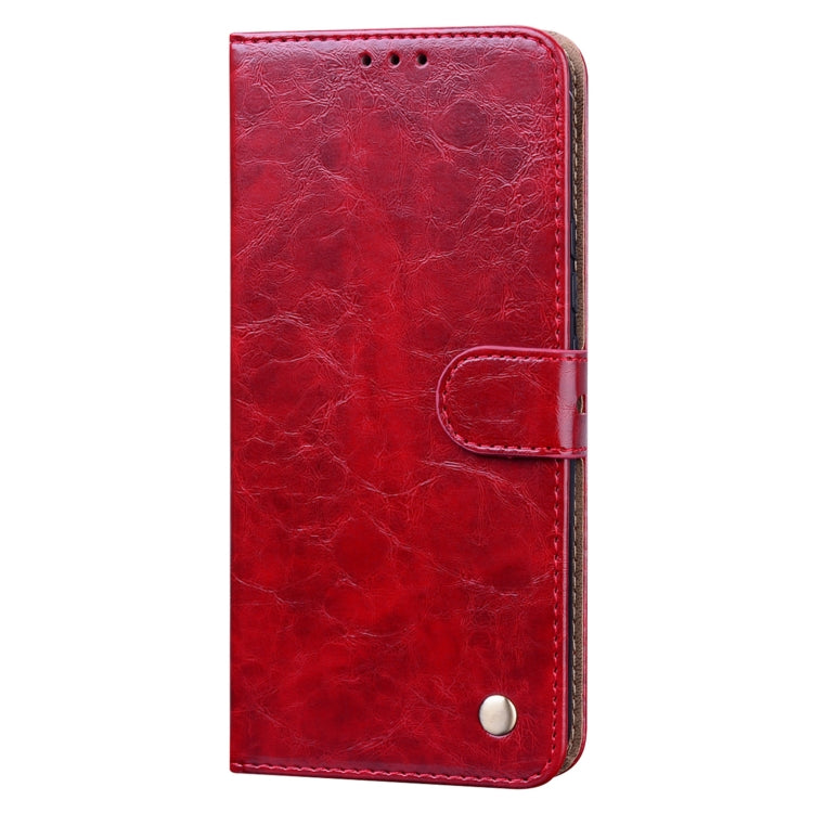 For Huawei Honor 30 Business Style Oil Wax Texture Horizontal Flip Leather Case with Holder & Card Slots & Wallet